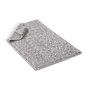 Mijölnir Alfombrilla de Baño de Algodón 60 x 90 cm Gris Oscuro y Blanco